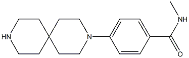 4-(3,9-DIAZASPIRO[5.5]UNDEC-3-YL)-N-METHYLBENZAMIDE Struktur