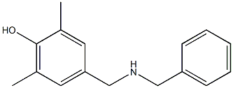 4-[(BENZYLAMINO)METHYL]-2,6-DIMETHYLPHENOL Struktur