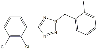 5-(2,3-DICHLOROPHENYL)-2-(2-METHYLBENZYL)-2H-TETRAZOLE Struktur