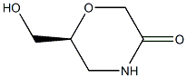 6-(S)-(HYDROXYMETHYL)MORPHOLIN-3-ONE Struktur