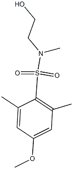 N-(2-HYDROXYETHYL)-4-METHOXY-N,2,6-TRIMETHYLBENZENESULFONAMIDE Struktur