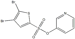 3-pyridyl 4,5-dibromothiophene-2-sulfonate Struktur