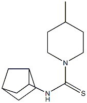 N1-bicyclo[2.2.1]hept-2-yl-4-methylpiperidine-1-carbothioamide Struktur