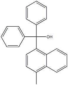 (4-methyl-1-naphthyl)(diphenyl)methanol Struktur