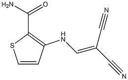 3-[(2,2-dicyanovinyl)amino]thiophene-2-carboxamide Struktur