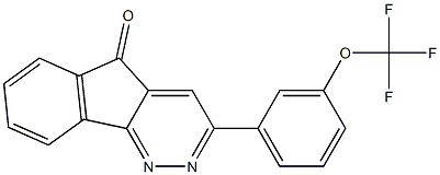 3-[3-(trifluoromethoxy)phenyl]-5H-indeno[1,2-c]pyridazin-5-one Struktur