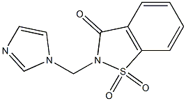 2-(1H-imidazol-1-ylmethyl)-1H-1,2-benzisothiazole-1,1,3(2H)-trione Struktur