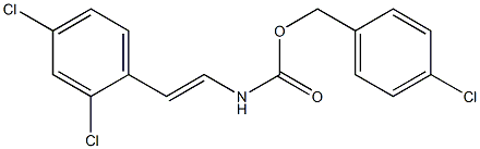 4-chlorobenzyl N-[(E)-2-(2,4-dichlorophenyl)ethenyl]carbamate Struktur