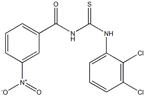 N-(2,3-dichlorophenyl)-N'-(3-nitrobenzoyl)thiourea Struktur