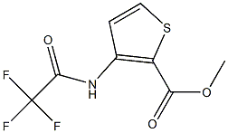 methyl 3-[(2,2,2-trifluoroacetyl)amino]thiophene-2-carboxylate Struktur