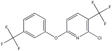 6-chloro-5-(trifluoromethyl)-2-pyridinyl 3-(trifluoromethyl)phenyl ether Struktur