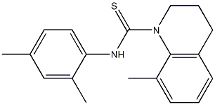 N1-(2,4-dimethylphenyl)-8-methyl-1,2,3,4-tetrahydroquinoline-1-carbothioamide Struktur