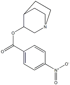 1-azabicyclo[2.2.2]oct-3-yl 4-nitrobenzoate Struktur