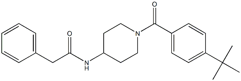 N1-{1-[4-(tert-butyl)benzoyl]-4-piperidyl}-2-phenylacetamide Struktur