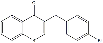 3-(4-bromobenzyl)-4H-1-benzothiin-4-one Struktur