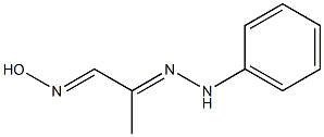 2-(2-phenylhydrazono)propanal oxime Struktur