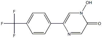 1-hydroxy-5-[4-(trifluoromethyl)phenyl]-2(1H)-pyrazinone Struktur