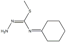 methyl N-cyclohexylidenaminomethanehydrazonothioate Struktur