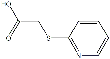 2-(2-pyridylthio)acetic acid Struktur