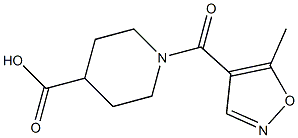 1-[(5-methylisoxazol-4-yl)carbonyl]piperidine-4-carboxylic acid Struktur