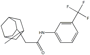 2-(2-methyl-2-adamantyl)-N-[3-(trifluoromethyl)phenyl]acetamide Struktur