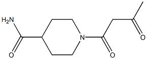 1-(3-oxobutanoyl)piperidine-4-carboxamide Struktur