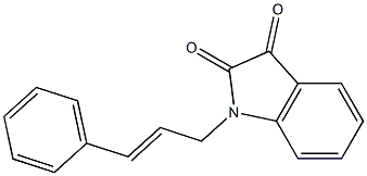 1-(3-phenylprop-2-en-1-yl)-2,3-dihydro-1H-indole-2,3-dione Struktur