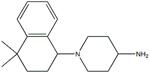 1-(4,4-dimethyl-1,2,3,4-tetrahydronaphthalen-1-yl)piperidin-4-amine Struktur