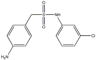 1-(4-aminophenyl)-N-(3-chlorophenyl)methanesulfonamide Struktur