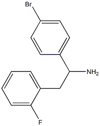 1-(4-bromophenyl)-2-(2-fluorophenyl)ethanamine Struktur