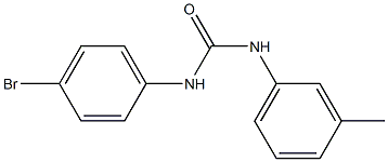 1-(4-bromophenyl)-3-(3-methylphenyl)urea Struktur