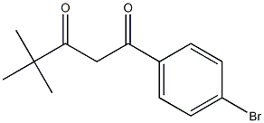 1-(4-bromophenyl)-4,4-dimethylpentane-1,3-dione Struktur