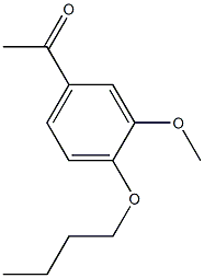 1-(4-butoxy-3-methoxyphenyl)ethanone Struktur