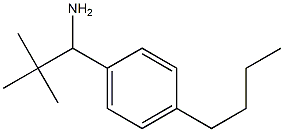 1-(4-butylphenyl)-2,2-dimethylpropan-1-amine Struktur