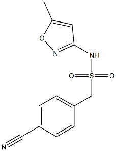 1-(4-cyanophenyl)-N-(5-methyl-1,2-oxazol-3-yl)methanesulfonamide Struktur