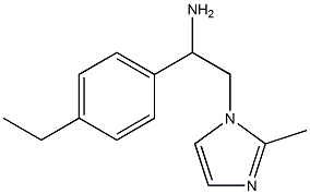 1-(4-ethylphenyl)-2-(2-methyl-1H-imidazol-1-yl)ethan-1-amine Struktur