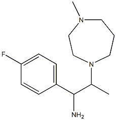 1-(4-fluorophenyl)-2-(4-methyl-1,4-diazepan-1-yl)propan-1-amine Struktur