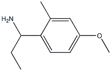 1-(4-methoxy-2-methylphenyl)propan-1-amine Struktur