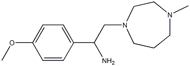 1-(4-methoxyphenyl)-2-(4-methyl-1,4-diazepan-1-yl)ethan-1-amine Struktur