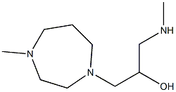 1-(4-methyl-1,4-diazepan-1-yl)-3-(methylamino)propan-2-ol Struktur