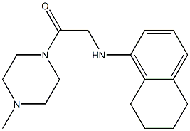 1-(4-methylpiperazin-1-yl)-2-(5,6,7,8-tetrahydronaphthalen-1-ylamino)ethan-1-one Struktur