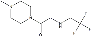 1-(4-methylpiperazin-1-yl)-2-[(2,2,2-trifluoroethyl)amino]ethan-1-one Struktur