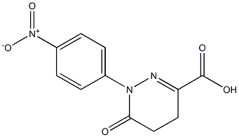 1-(4-nitrophenyl)-6-oxo-1,4,5,6-tetrahydropyridazine-3-carboxylic acid Struktur