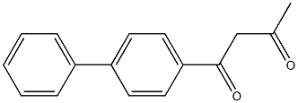 1-(4-phenylphenyl)butane-1,3-dione Struktur