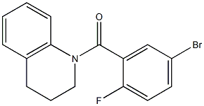 1-(5-bromo-2-fluorobenzoyl)-1,2,3,4-tetrahydroquinoline Struktur