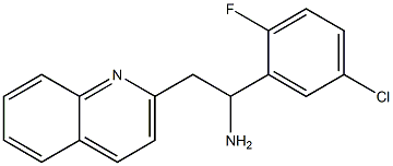 1-(5-chloro-2-fluorophenyl)-2-(quinolin-2-yl)ethan-1-amine Struktur