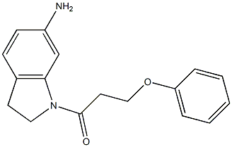 1-(6-amino-2,3-dihydro-1H-indol-1-yl)-3-phenoxypropan-1-one Struktur