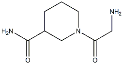 1-(aminoacetyl)piperidine-3-carboxamide Struktur