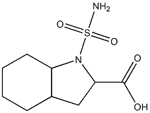 1-(aminosulfonyl)octahydro-1H-indole-2-carboxylic acid Struktur