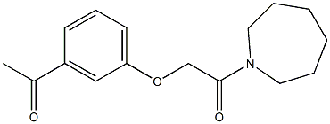 1-(azepan-1-yl)-2-(3-acetylphenoxy)ethan-1-one Struktur